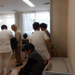 健康相談ブースにて