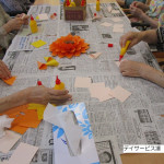 ひまわり折り紙作成 (7)